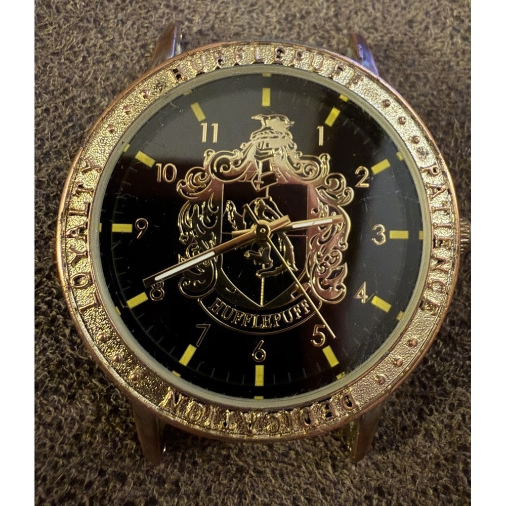 Harry Potter Hufflepuff Accutime Watch Black And Gold No Band Tested And works
